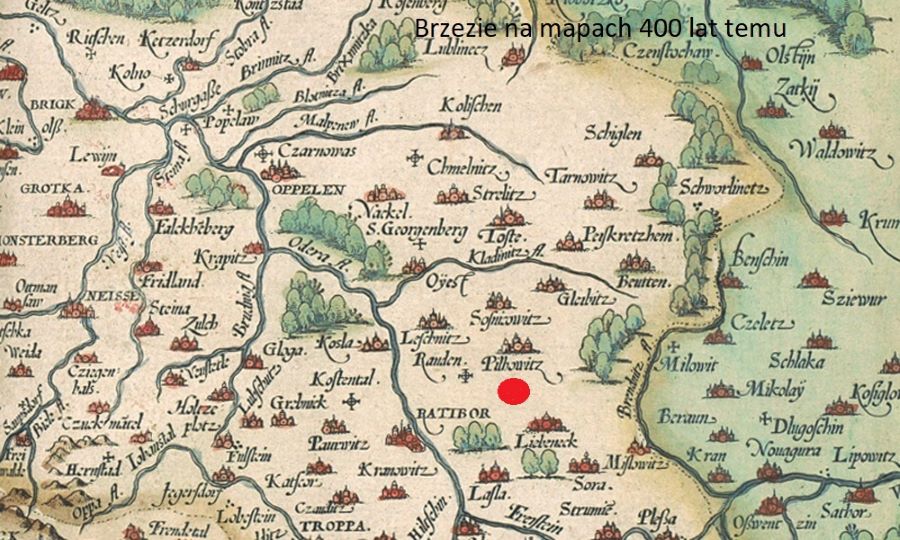 mapa śląska 1600rok